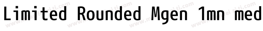 Limited Rounded Mgen 1mn medium字体转换